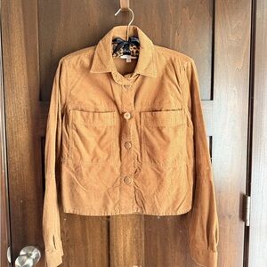 Kut from the Kloth Boxy Brown Button Down Shirt